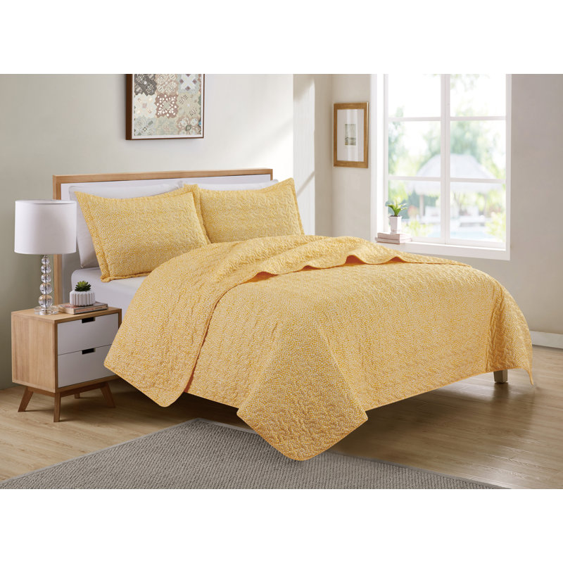 Ensemble de courtepointe Petticoat, Courtepointe très grand + 2 taies décoratives, Aqua