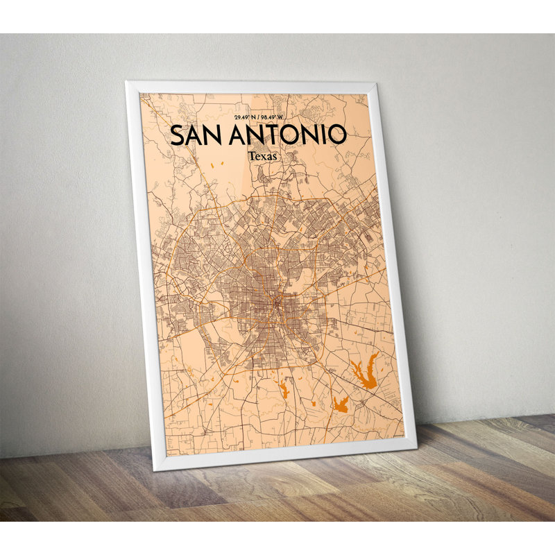 San Antonio - No Frame Print, 70.1cm H x 50cm W x 0.1cm D