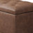 Rectangle Faux Leather Storage Ottoman with Casters-411278498