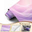 Papier peint adhésif autocollant rose pâle et mauve à motif abstrait H 69 po x l 96 po pour chambre à coucher-470565113