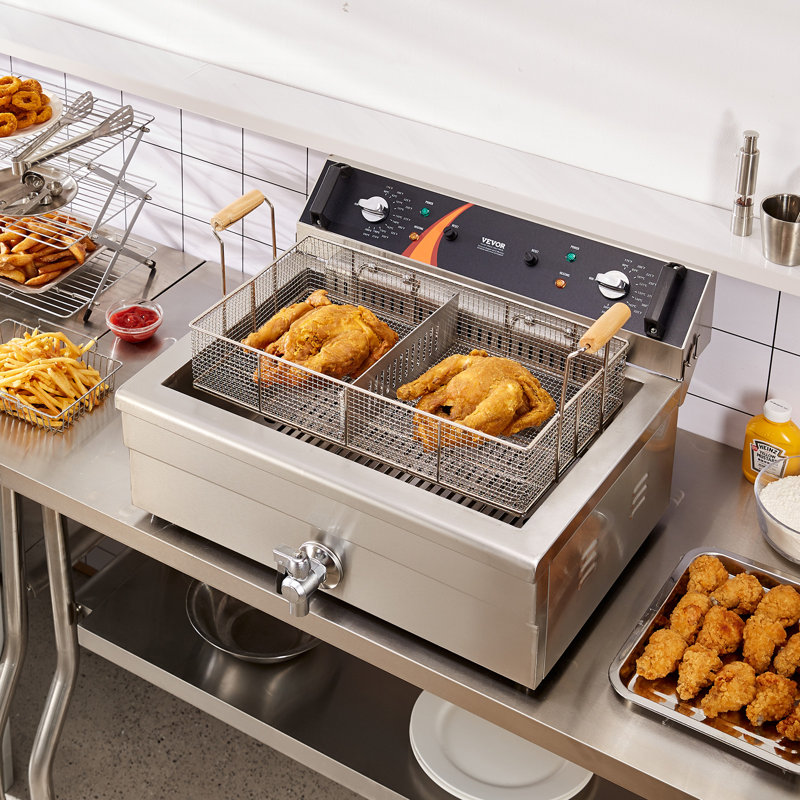 Commercial Electric Deep Fryer Countertop Deep Fryer 3000W 30.6Qt / 29L
