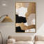 Art mural moderne neutre sur toile-105314011-105314012