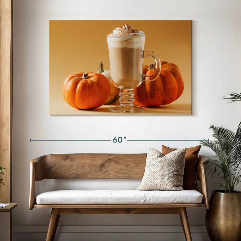 Yarlin Spiced Pumpkin Latte, 32" H x 48" W