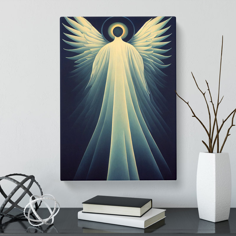 CAN-V0523-1453X Lone Angel - Wrapped Canvas Print, 60cm H x 40cm W x 3cm D