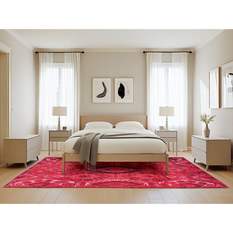 Abstract Indoor Rug, Rectangle 5' x 8'