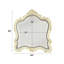 Miroir de coiffeuse décoratif en bois massif sculpté, style européen doré, 45 pouces