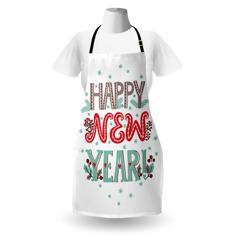 Multicolore The Holiday Aisle®, tablier Happy New Year, cuisine, jardinage, taille adulte