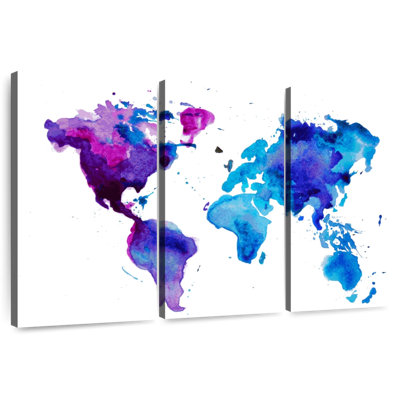 Carte du monde Aliaz Cool Hues