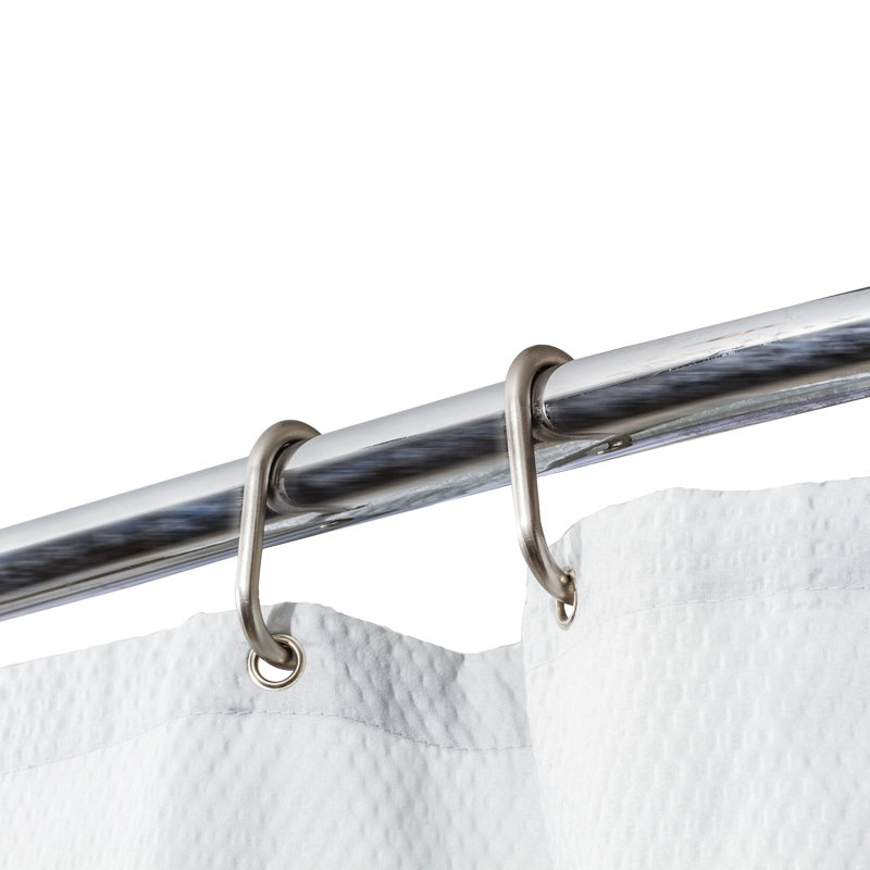 Matte Satin Nickel Rustproof Shower Curtain Hooks