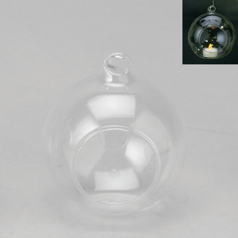 Ensemble de porte-photophore de table murale en verre 48 pièces