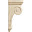 Corbeau à volutes l 4 1/2 po x P 5 5/8 po x H 12 po, bois d'hévéa (paquet de 2)-91124399