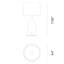 Lampe de table blanche 17,83 po dealta