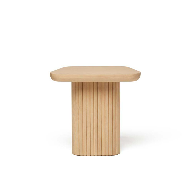 Carrabelle Solid Wood End Table, Saddle