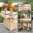 Outdoor Grill Cart With Stainless Steel Top,with Drop Leaf,rolling Kitchen Cart With Lockable Wheels-1187194055