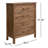 Newland Solid Wood 36.5 " W 4 - Drawer Dresser