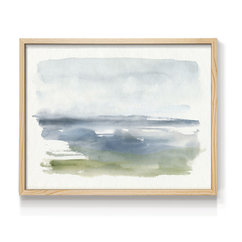 Coastline Splash IV - Imprimé encadré - Restickable, Naturel, H 22 po x l 28 po