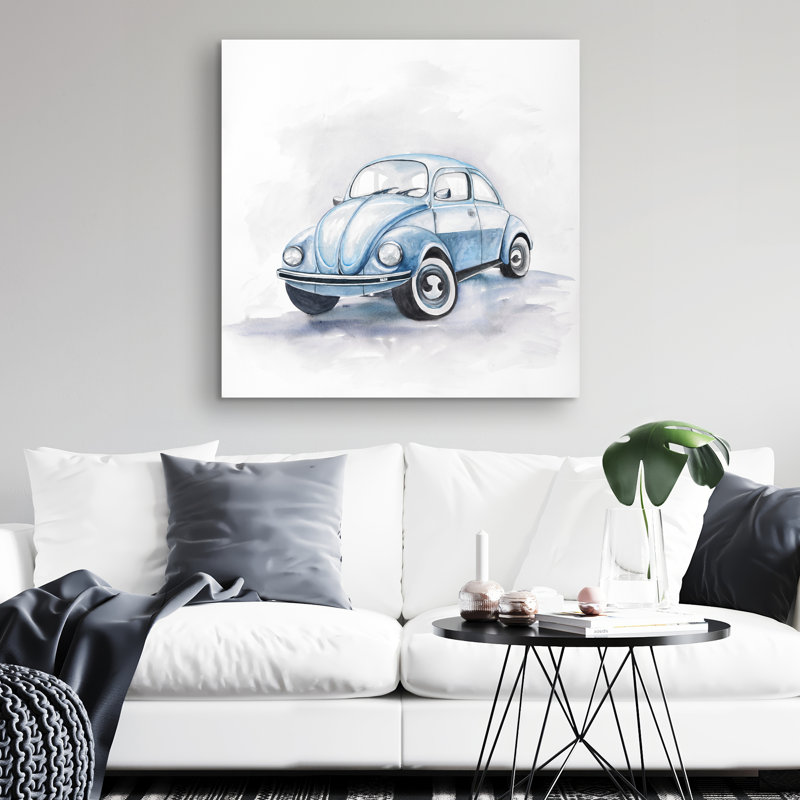 Beetle car - 32"x32" art on canvas