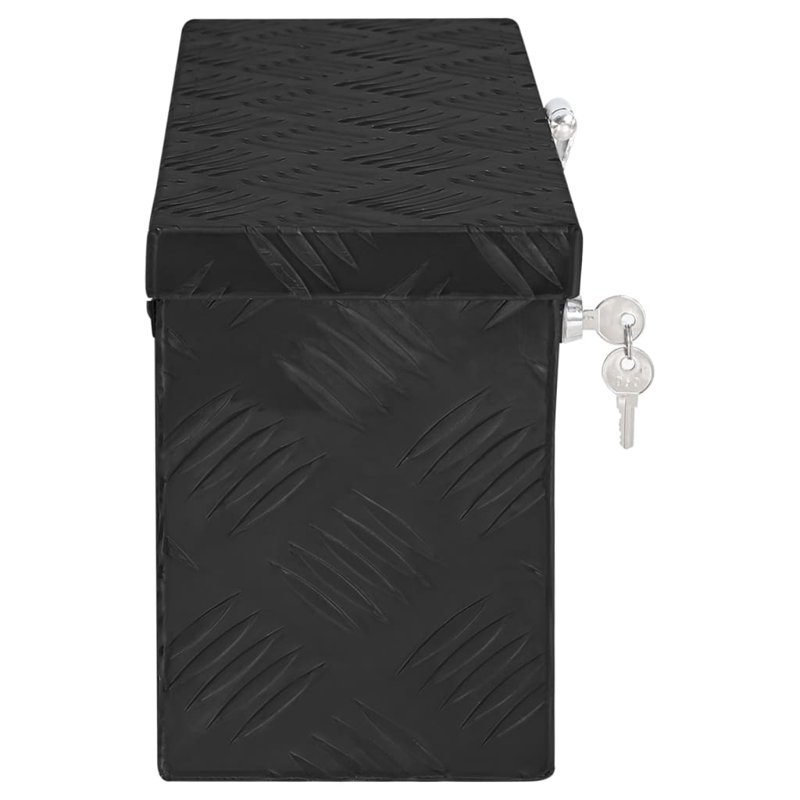 VidaXL Decorative Bin, 20.5cm H x 50cm W x 15cm D, Black