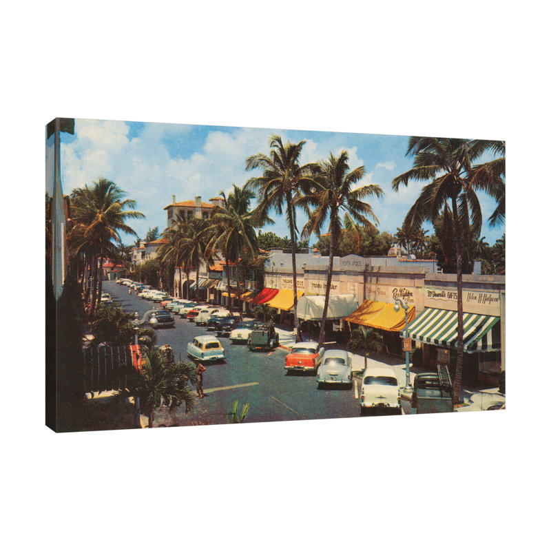«Florida Post card IV» par Wild Apple Portfolio - impression sur toile tendue, H 12 po x l 18 po x P 1,5 po