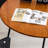 Nut-brown Round Solid Wood Dining table-441876634-441876646