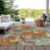 Machine Washable Indoor/Outdoor Christain ACN1385 Copper Rug