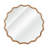 24 Inch Wavy Round Solid Wood Frame Mirror-452902700