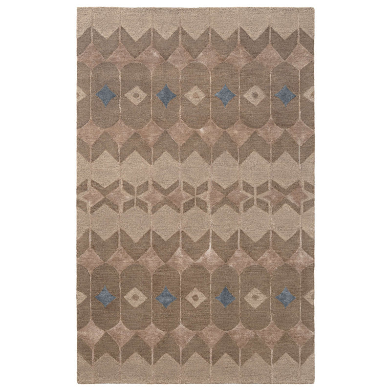 Tapis en laine touffeté à la main Lynx, Rectangle 7 pi 9 po x 9 pi 9 po