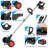 6-Inch Cordless Electric Grass Trimmer, 5-in-1 Weed Whacker & Garden Pruner, with Dual 4.0Ah Batteries and 5 Types of Blades for Branches, Weeds, and Shrubs