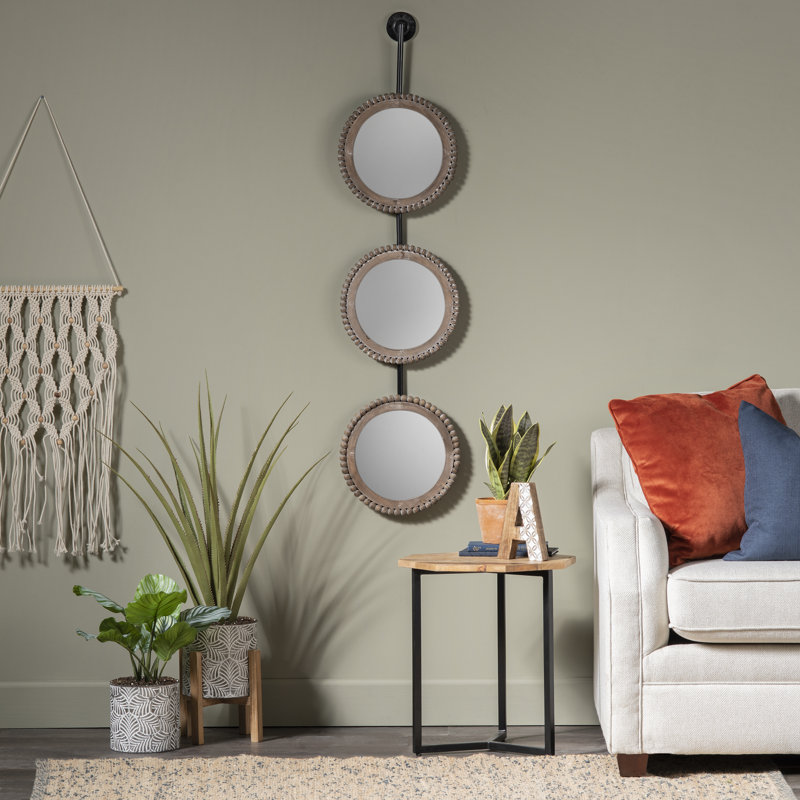 Wood Flat Wall Mirror
