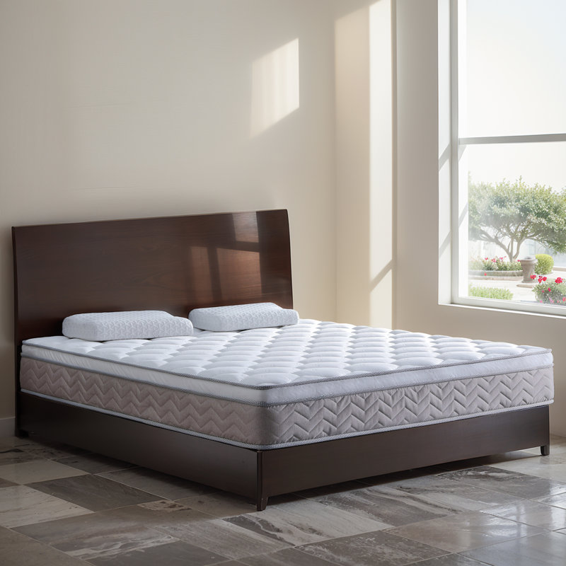 Ressorts ensachés 12 po avec matelas en mousse à mémoire de forme Euro, Simple extra long