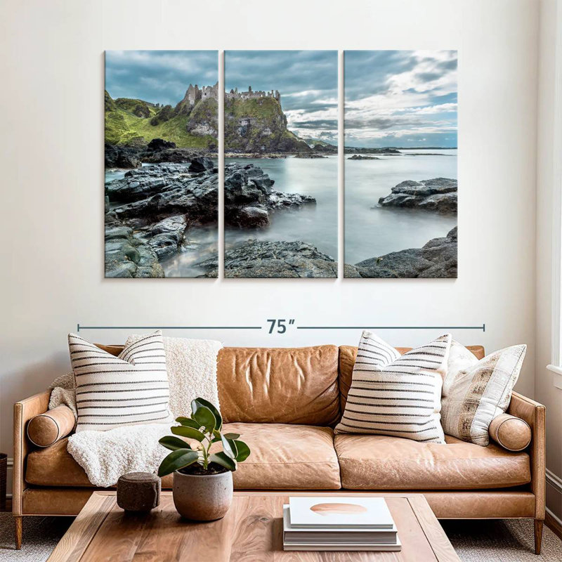Sebbie Irish Dunluce Castle, 42" H x 65" W