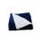 Throw Blanket 60"L x 80"W Polyester 1 Pack Reversible Navy Blue/White