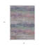 Tapis intérieur lavable rayé 8 pi x 10 pi rosé