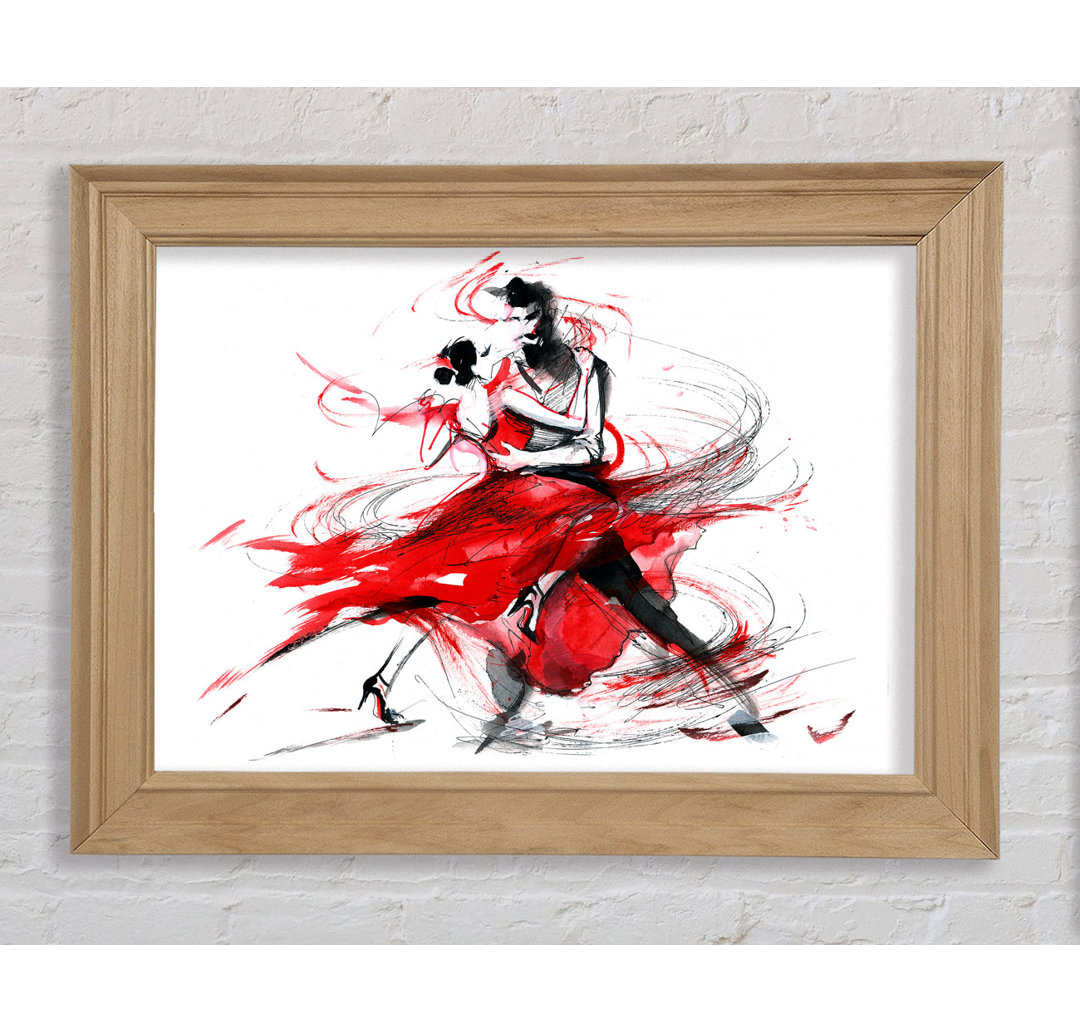 Gerahmtes Leinwandbild Flamenco 12