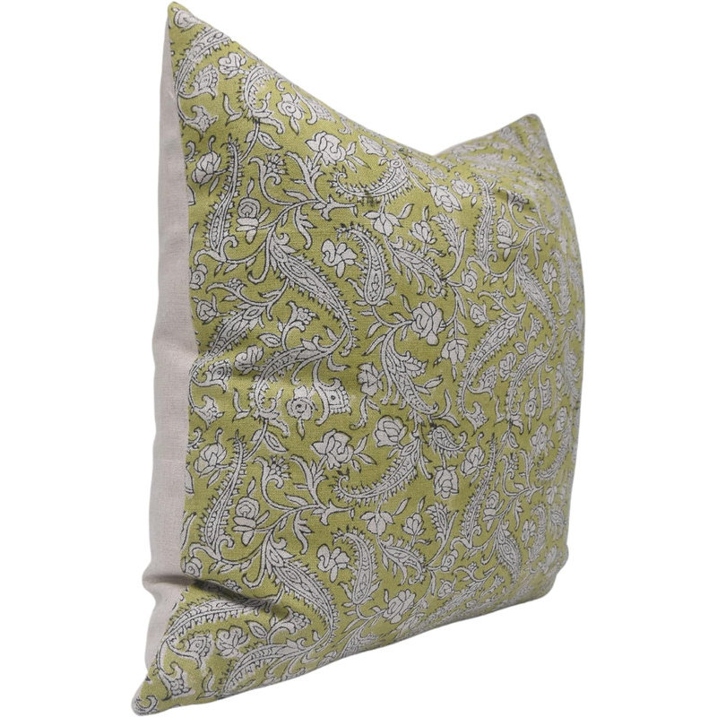 Linen Lumbar Indoor/Outdoor Pillow Cover, 14" x 20"