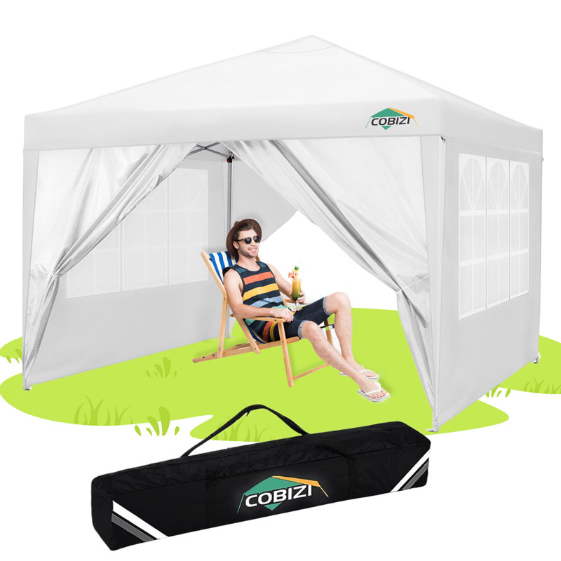 Tente pliante imperméable 118 x 118 , Blanc
