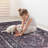 3'x 5'Black+Burgundy Washable Area Rug-885863981