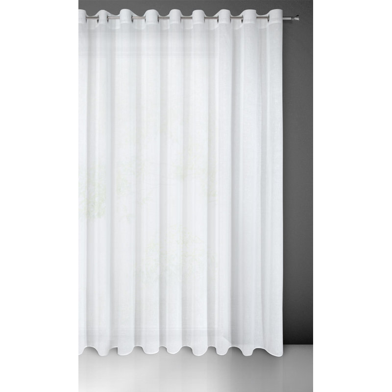 Kayelani Sheer Curtain Single Panel, 250cm H x 300cm W