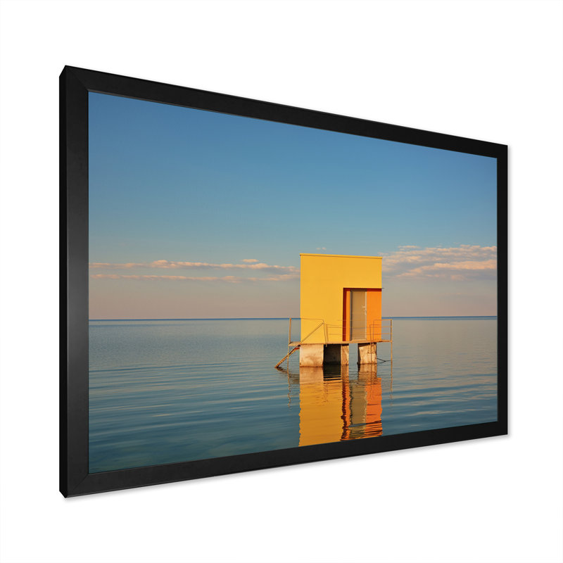 Quayle sur toile, Cadre simple noir, H 16 po x l 32 po x P 1 po