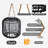 9.45" H All Iron Frame Rattan Lantern With Hemp Rope Handle-114212647