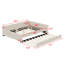 Lit plateforme tapissier moderne avec lit gigogne