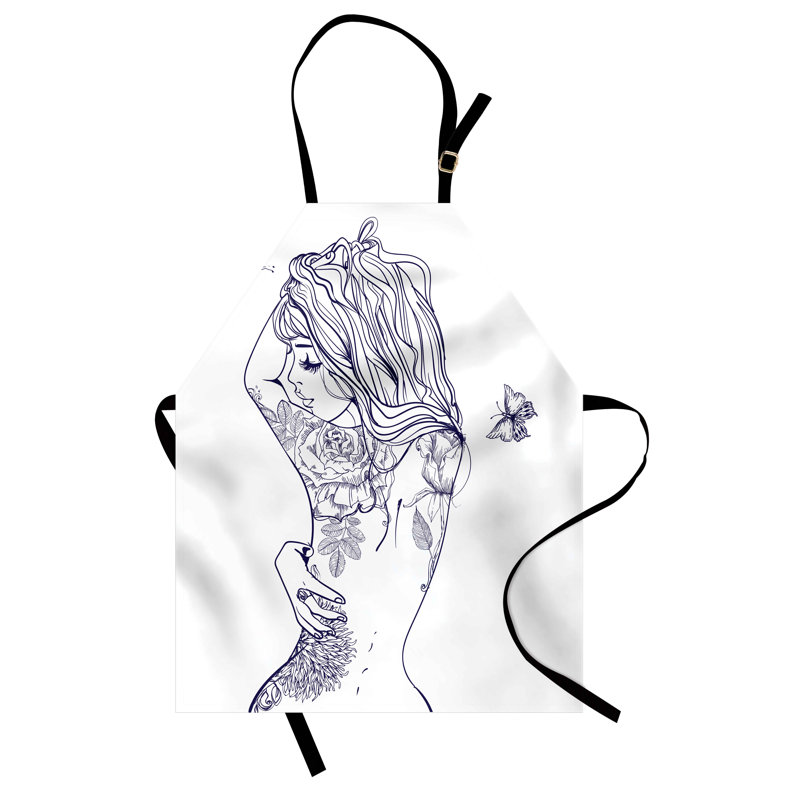 No Pattern Bib Apron