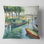 Boats In Green Spring - Traditional Printed Pillow