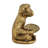Polyresin Monkey Tray - 12" x 7" x 10" - Gold