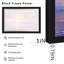 Silhouette abstraite, pose de yoga, coups de pinceau circulaires-897492345