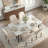Micaleb Japandi Style Solid Wood Linen Fabric Dining Chair
