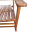 Chaise berçante de balcon pour adultes en bois franc - Matériau bois franc massif Assise large et confortable Accoudoir à dossier à lattes solide et stable Assemblage simple avec inclus