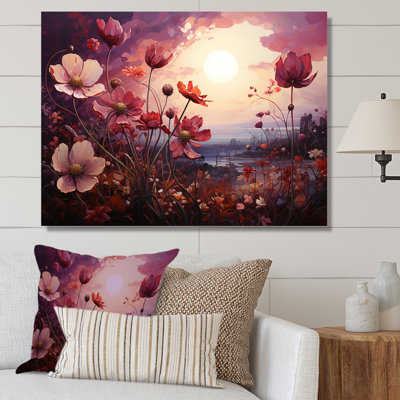 " Pink Crimson Flower S Embrace IV "