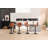 Kenessa Upholstered Faux Leather Adjustable Height Counter Stool