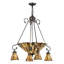 Greenbriar Oak 7 - Light Chandelier